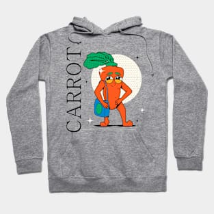 Hand Drawn Carrot Fun Hoodie